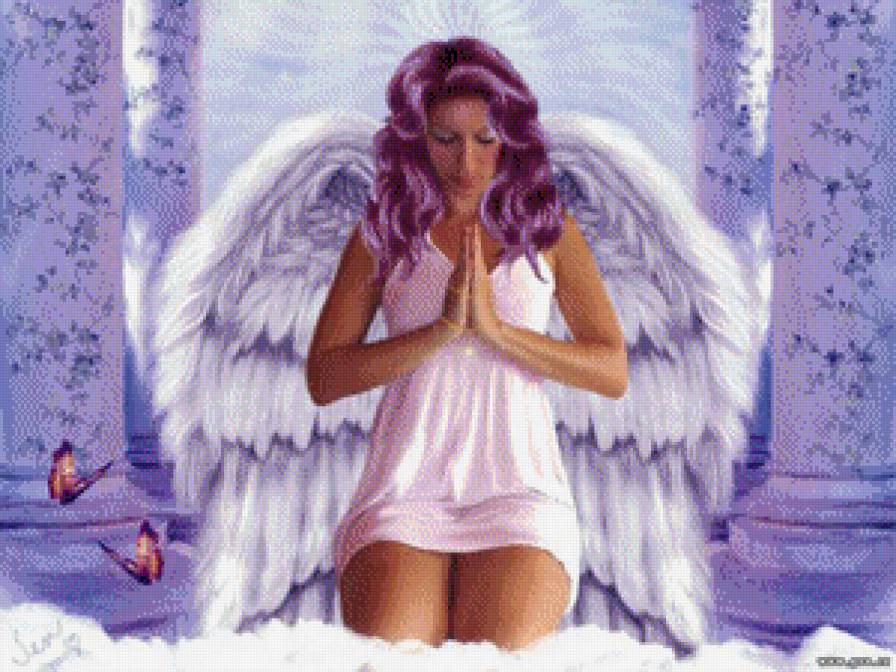 молящийся ангел - ангелы - предпросмотр