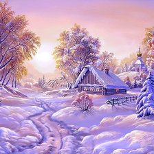 Схема вышивки «Волшебница-зима...»