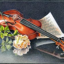 Схема вышивки «Скрипка»