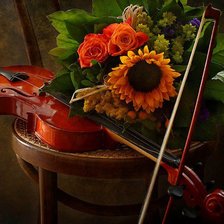 Схема вышивки «Скрипка»