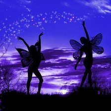 Схема вышивки «две феи»