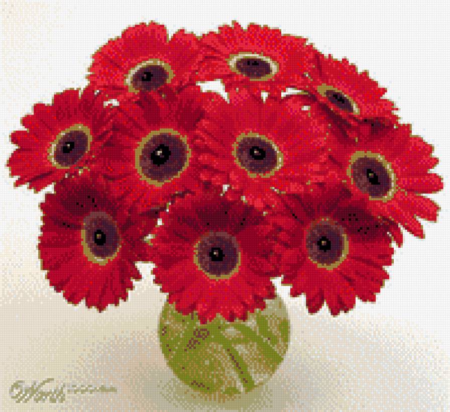 букет герберов - цветы, герберы, букет - предпросмотр