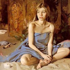 Схема вышивки «девушка»