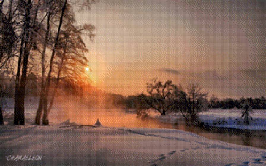 зима - зима, осень, природа, пейзаж - предпросмотр