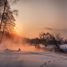 Схема вышивки «зима»