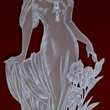 Схема вышивки «леди»