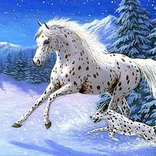 Схема вышивки «Быстрее ветра!»