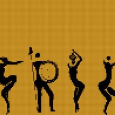 Схема вышивки «туземци»