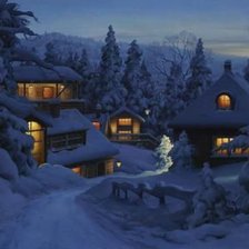 Схема вышивки «зима»