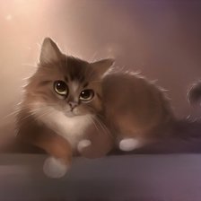 Схема вышивки «Кошка»