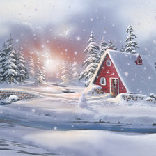 тед хермит 4 зимние домики