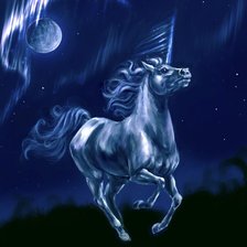 Схема вышивки «единорог»