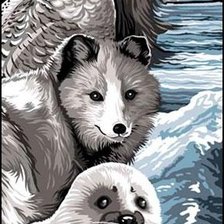 Схема вышивки «север»