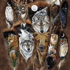 Схема вышивки «звери»