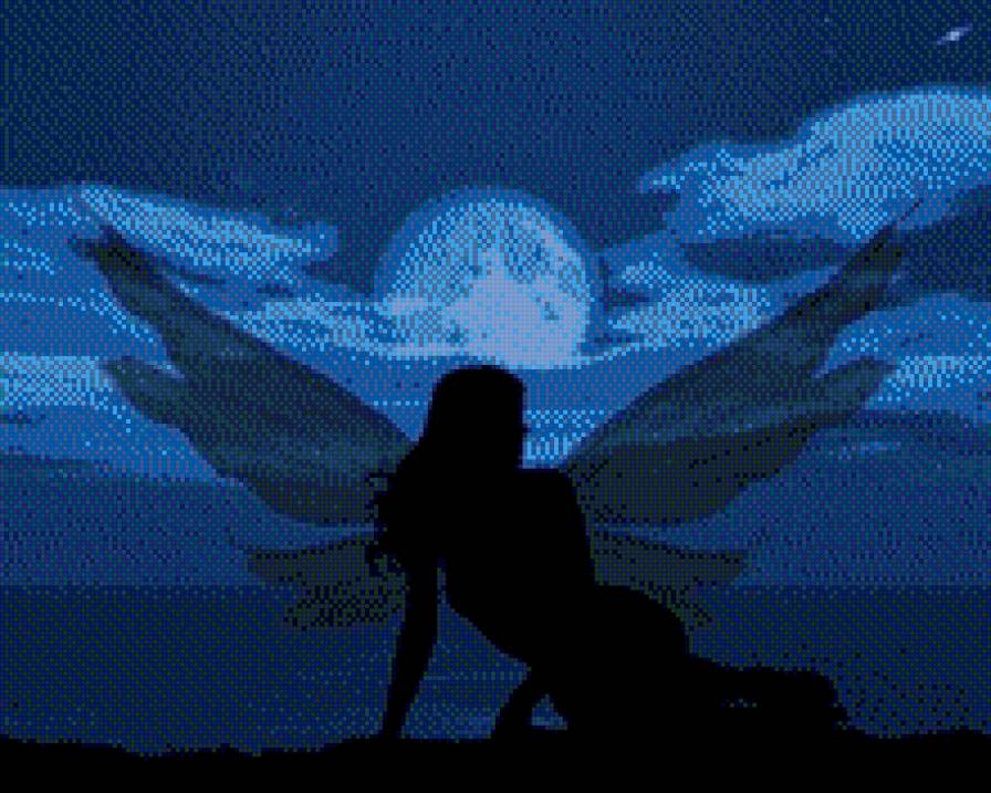 фея - фея, луна, ночь - предпросмотр