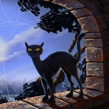 Схема вышивки «кот»