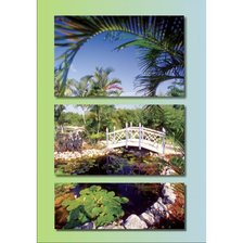 Схема вышивки «пейзаж с мостиком»