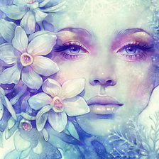 Схема вышивки «снежная королева»