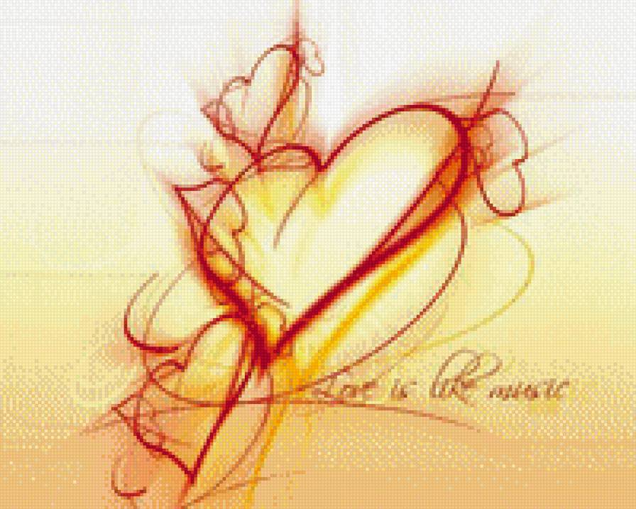 сердечки - сердце, love, абстракт - предпросмотр