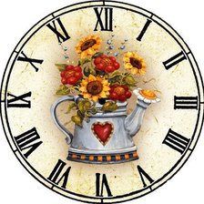 Схема вышивки «часы»