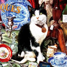 Схема вышивки «кот»