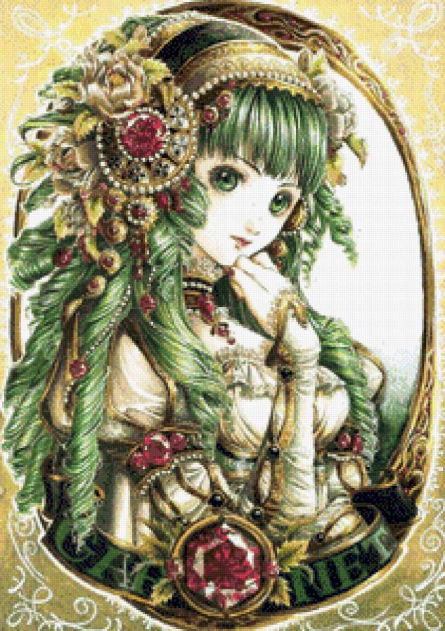 Адриадна - драгоценные камни, аниме, принцесса, девушка - предпросмотр