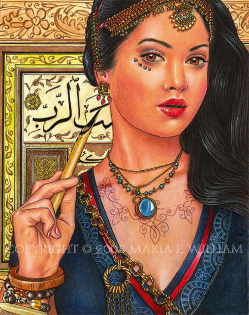 художница - девушка - оригинал