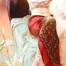 Схема вышивки «балерина»