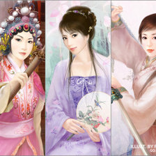 трио восточных красавиц