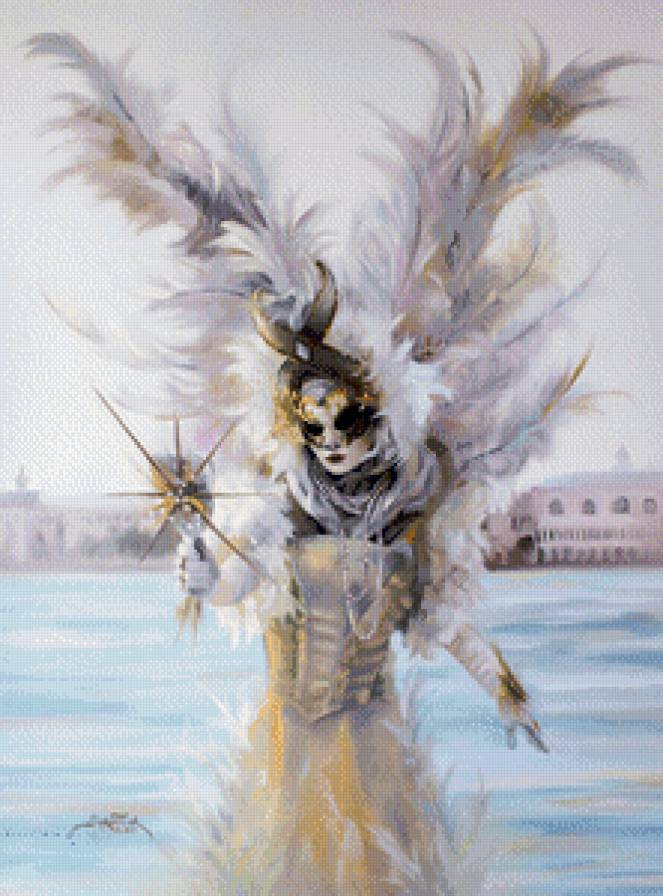 Венецианская маска - картина - предпросмотр