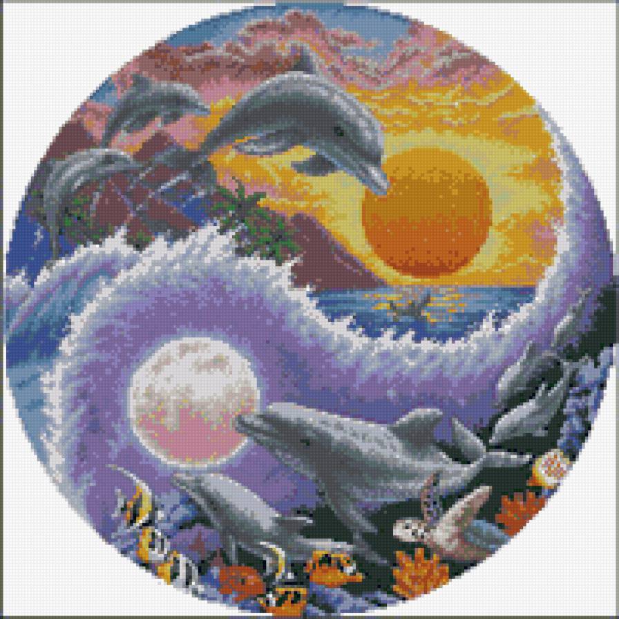 дельфины - животные, дельфины, водный мир - предпросмотр