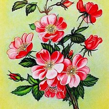 Схема вышивки «Шиповник»