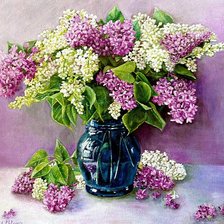 Схема вышивки «Сирень»