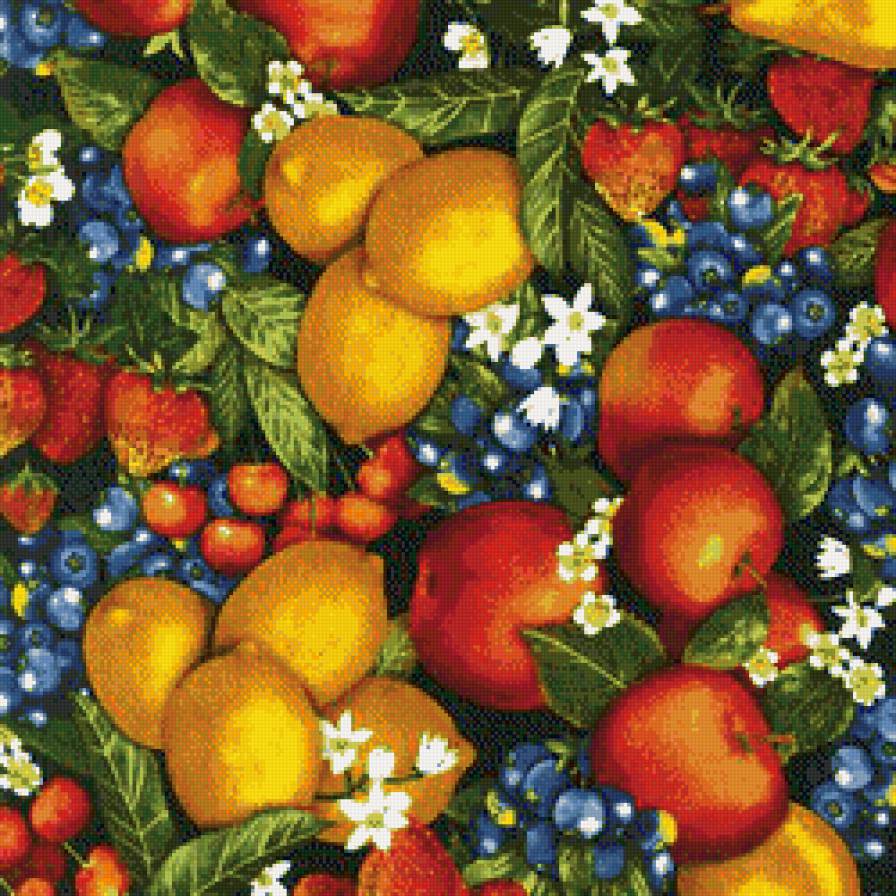 для кухни - ягоды, клубника, фрукты, яблоки - предпросмотр