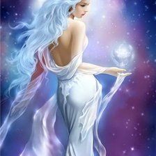 Схема вышивки «девушка»