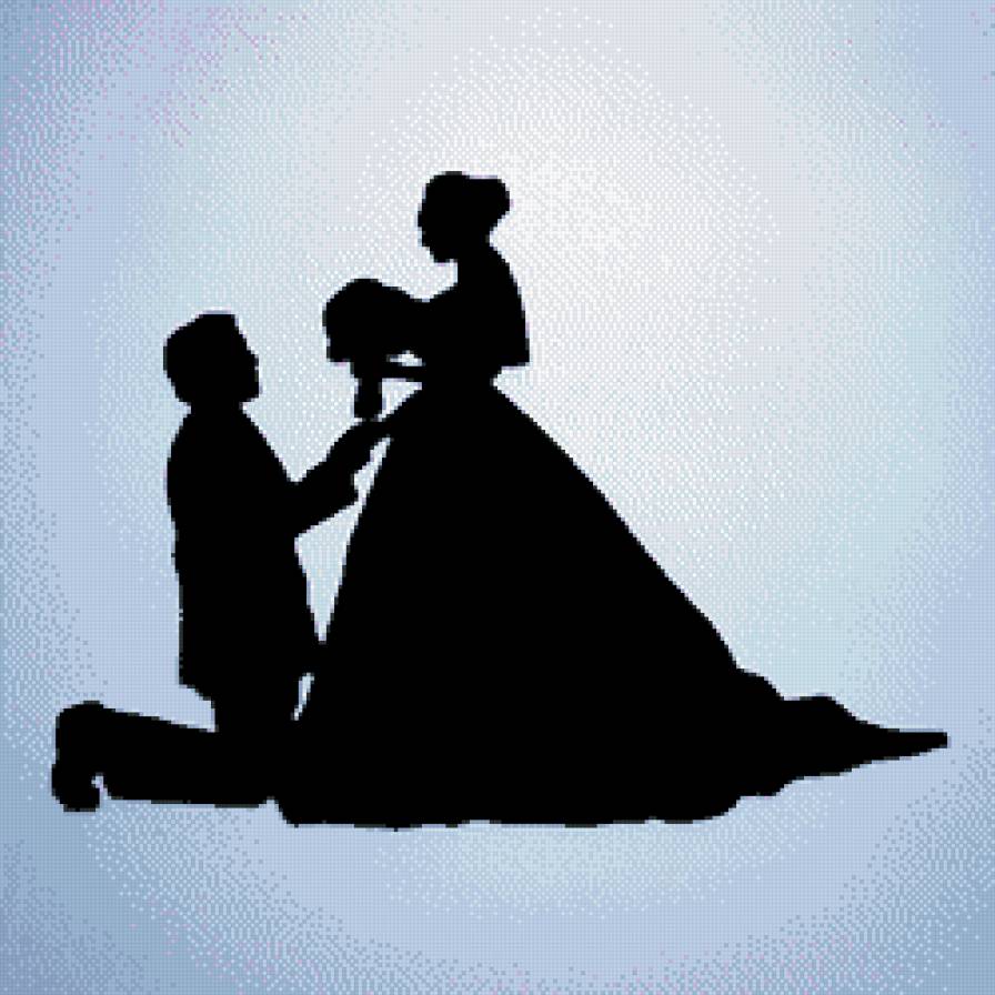 совет да любовь - свадьба, любовь, предложение, молодожены, пара - предпросмотр