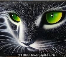 Схема вышивки «кот»