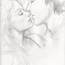 Схема вышивки «Поцелуй»