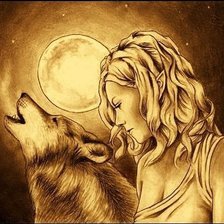 Схема вышивки «Подруга волка»