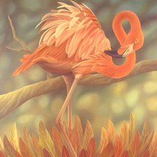 Схема вышивки «L.REGAN. Фламинго розовый»