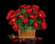 Схема вышивки «КРАСНОЕ НА ЧЕРНОМ»