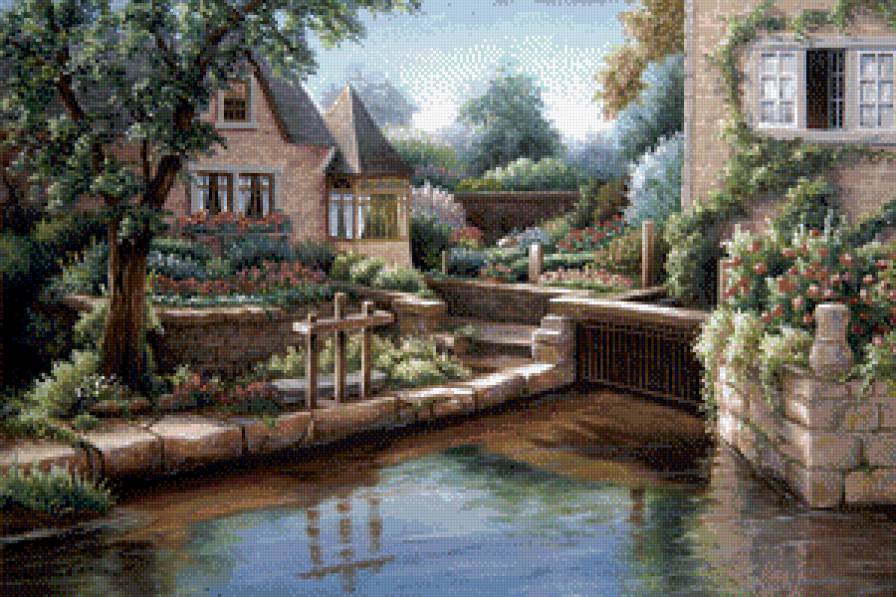 городок - картина - предпросмотр