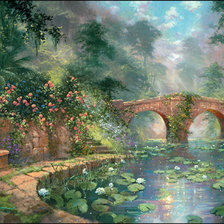 Схема вышивки «мост»