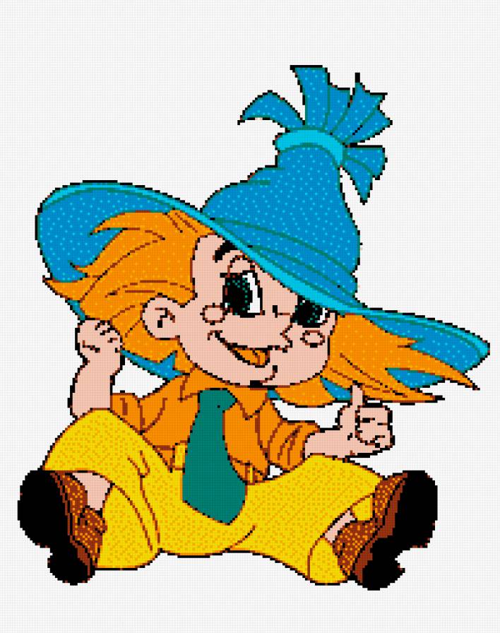 незнайка - сказки, мультяшки, детям, подушка, незнайка - предпросмотр