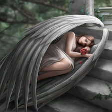 Схема вышивки «прекрасный ангел»