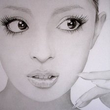 Схема вышивки «Девушка»