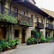 Схема вышивки «домики с цветами»