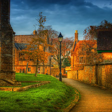 улица на закате