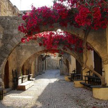 Схема вышивки «арка в цвету»