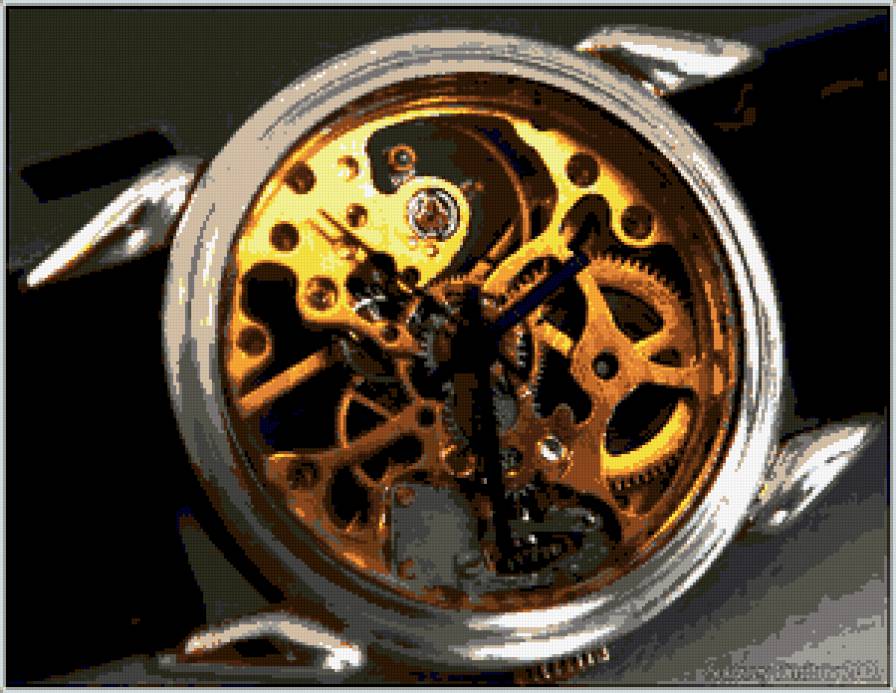 скелетон - часы - предпросмотр